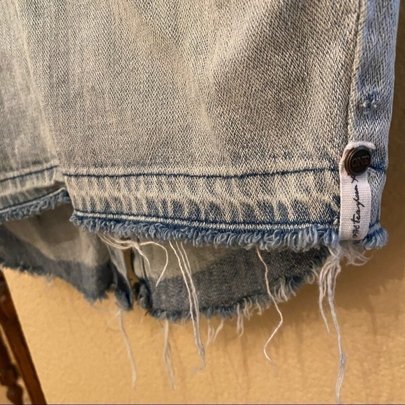 ONE X ONETEASPOON Blue Raw Hem Jean Skirt Size 25 - Picture 5 of 12